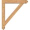 Ekena Millwork Traditional Arts and Crafts Smooth Bracket w/ Offset Brace, Western Red Cedar, 5 1/2"W x 30"D x 34"H BKT0604X30X34TRA03SWR - alternate 3